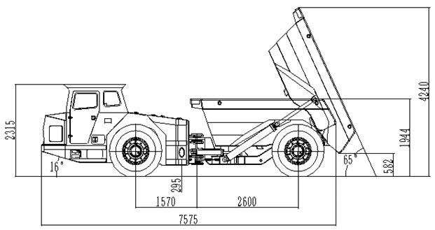 10-12 Ton LPDT Underground Truck